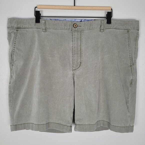 Tommy Bahama Boracay 7 Inch Chino Shorts Pale Green Size 44 - Picture 1 of 12